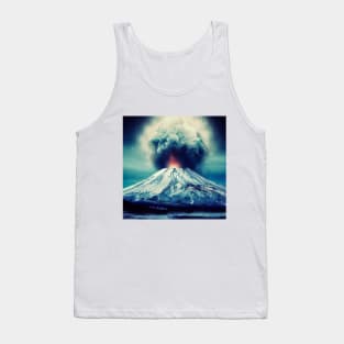 Mount Fuji erupting Tank Top